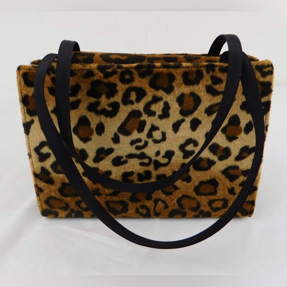 Kate Spade Rare Leopard print shoulder bag handbag tote in excellent condition - Picture 5 of 12